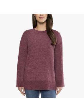 Cozy Crewneck Sweater in Dusty Rose